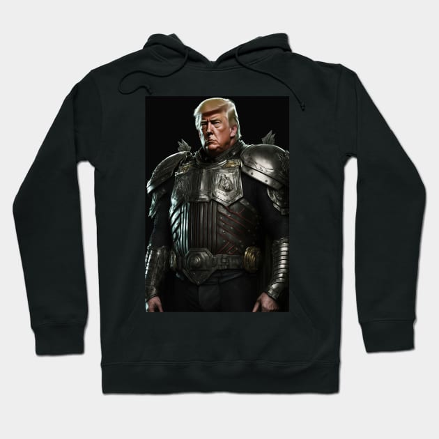 Donald Trump in Full Body Armor Hoodie by TortillaChief